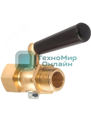 Кран трехходовой для манометра М20х1.5 ВН с фторопластовой прокладкой и натяжной гайкой