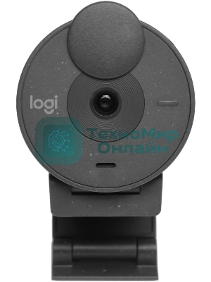 Веб-камера Logitech Brio 300 1920x1080, 30 кадр/с, USB Type-C, микрофон (шумоподавление), автоматическая фокусировка, автоосвещение, универсальное крепление