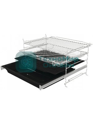 Встраиваемая электрическая духовка Gorenje BP6138B, объем 77 л, макс. температура 320 градусов, сенсорное/поворотное управление, Wi-Fi, пиролитическая очистка, телескопические направляющие на одном уровне, термощуп, AirFry, автоматические программы, динамическая система охлаждения, многоуровневое приготовление, PerfectGrill, энергоэффективность А+, черный