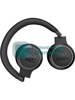 Беспроводные/проводные наушники JBL Live 670NC черный, накладные, Bluetooth + проводной, адаптивное шумоподавление, быстрая зарядка
