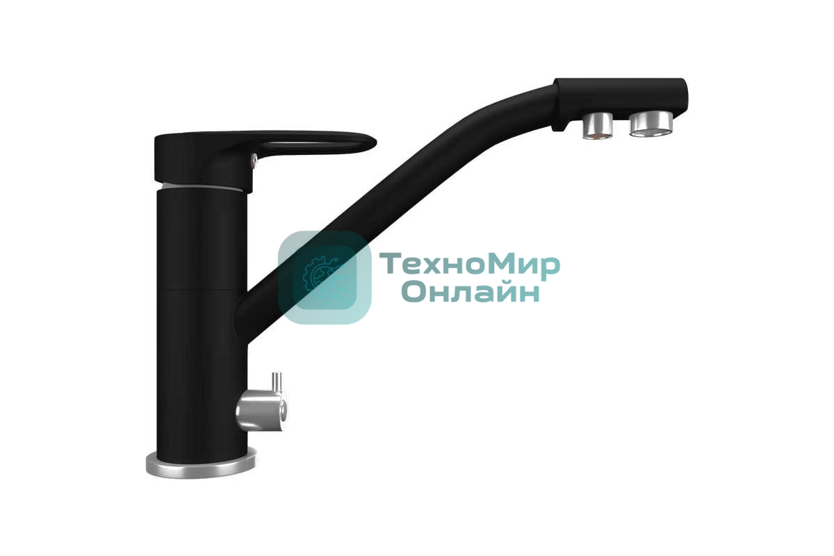 Кухонный смеситель Maunfeld MFQT-10B черный