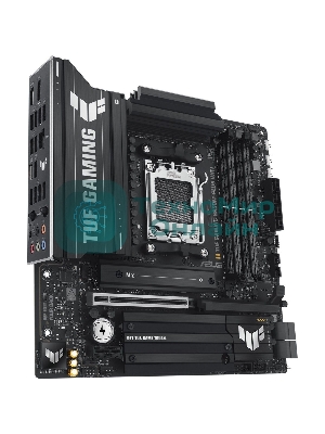 Материнская плата ASUS TUF GAMING B850M-PLUS WIFI, AM5, AMD B850, 4xDDR5, 4xSATA, 3xM.2, 1xPCIe 4.0 x16, 1xHDMI, 1xDP, 1x 2.5Gb LAN, 1xUSB-C 20Gbps, 3xUSB-A 10Gbps, 4xUSB-A 5Gbps, 4xUSB-A 2.0, 7.1, micro-ATX