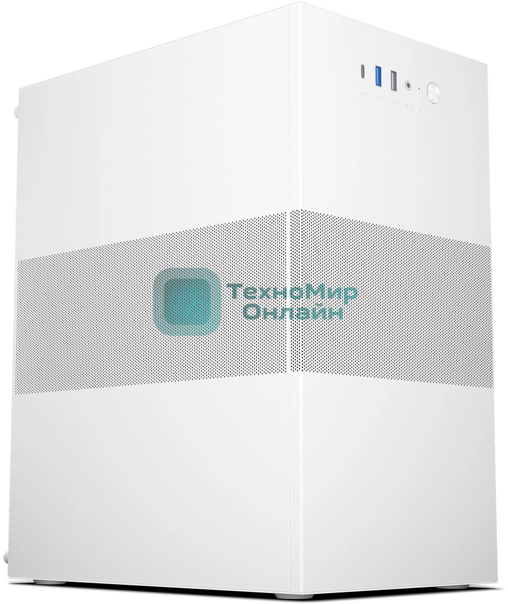 Компьютерный корпус ACD Coffer 109W xmxATX, Type-C + USB 3.0 + USB ports + HD audio combo, Mesh, белый