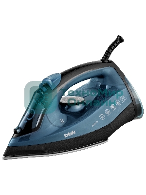 Утюг BBK ISE-2601 темно-синий, 2600 Вт, 60 г/мин, 180 г/мин, 320 мл