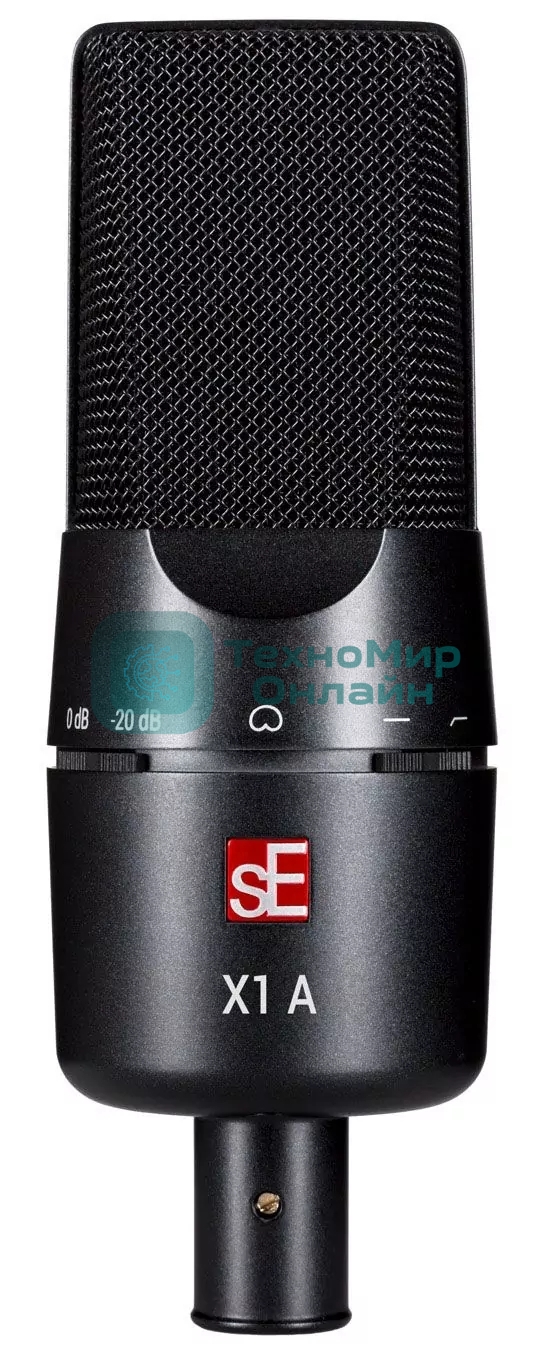 Микрофон конденсаторный sE Electronics [X1 A] 20 Гц 20 кГц, динамический диапазон: 114 / 134 дБ, кардиоида, комплектация: поворотный микрофонный зажим, адаптер с резьбой