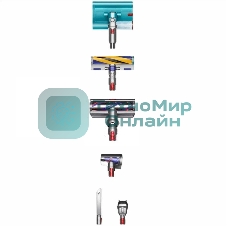 Пылесос вертикальный Dyson V15S SV47 Submarine Vac UK желтый/никель, питание от аккумулятора, 240 Вт, уборка влажная/сухая, пылесборник 0.75 л