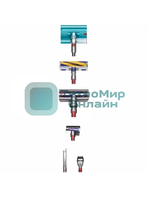 Пылесос вертикальный Dyson V15S SV47 Submarine Vac UK желтый/никель, питание от аккумулятора, 240 Вт, уборка влажная/сухая, пылесборник 0.75 л