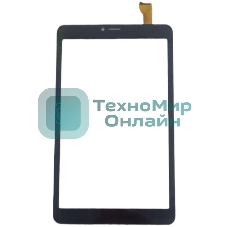 Сенсорное стекло (тачскрин) для BQ-8067L Hornet Plus, черное