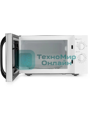 Микроволновая печь Hyundai HYM-M2023 белый/хром, 23 л, 800 Вт, переключатели - поворотный механизм