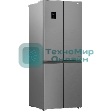 Холодильник Hotpoint HFP4 480I X нержавеющая сталь трехкамерный 300/150л морозилка снизу, No Frost, Side by Side