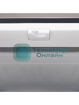 Холодильник Hyundai CM55043F черный стекло трехкамерный, 354/186, морозилка снизу, No Frost, Side by Side