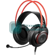 Гарнитура Bloody G200S чёрный/красный, проводная, подсветка