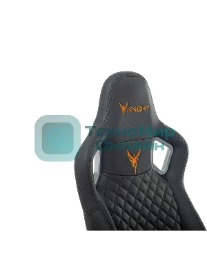 Кресло игровое Knight TITAN черный ромбик эко.кожа с подголов. крестовина металл