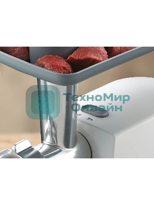 Мясорубка электрическая Kenwood MG 360 белый, 1400 Вт, 1.5 кг/мин, реверс, насадки - 5