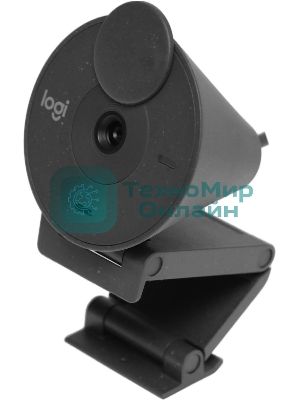 Веб-камера Logitech Brio 300 1920x1080, 30 кадр/с, USB Type-C, микрофон (шумоподавление), автоматическая фокусировка, автоосвещение, универсальное крепление
