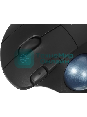 Трекбол Logitech M575S черный оптическая 2000dpi беспров. BT/Radio USB2.0 (910-007035)