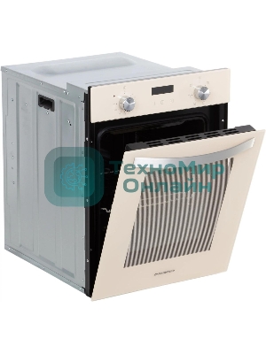 Шкаф духовой электрический Maunfeld EOEM516BG, 45 см, 51 л, бежевый, встраиваемый