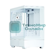 Компьютерный корпус ZALMAN P10, MATX, белый, WINDOW, 2x3.5