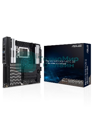 Материнская плата ASUS Pro WS WRX90E-SAGE SE, sTR5, AMD WRX90, 8xDDR5, 4xSATA, 4xM.2, 6xPCI-E 5.0 x16, 1xPCI-E 5.0 x8, 1xVGA, 2xMiniDP, 3x 10Gb LAN, 6xUSB-A 3.2 Gen 2, 1xUSB-A 2.0, 2xUSB-C USB4, 2x3.5 мм, 5.1, SSI EEB