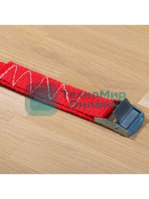 Ремень Rexant для крепления груза, с фиксатором, 6м красный