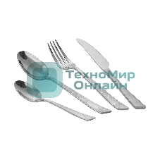 Набор столовых приборов LARA LR10-13/24 MIRA 24 пр, зеркальная полировка, острая вилка, лазер