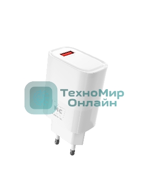 Сетевое зарядное устройство MORE CHOICE (4620202553423) NC09m 1USB 3.0A QC3.0 15W, белый