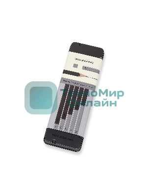 Набор карандашей чернографитных Moleskine DRAWING SET EW7P05GPHA мет.кор. 5 кар.H/HB/2B/4B/6B