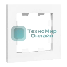 Рамка Эпика 1-местная, белая, пластик