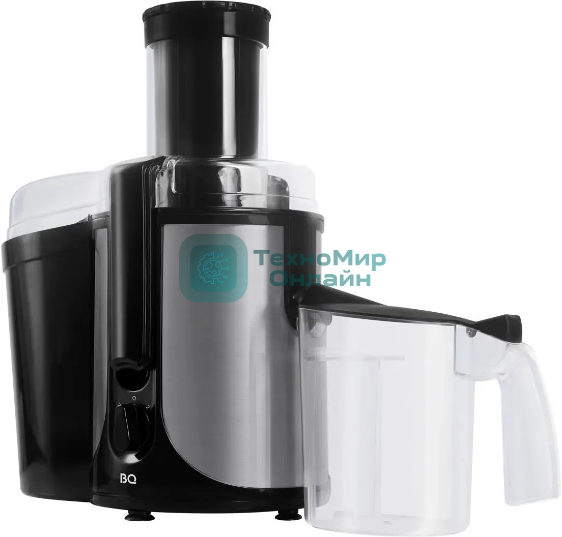 Соковыжималка BQ J1003 чёрный/стальной, центробежная, 1800 Вт, 1000 мл, механическое