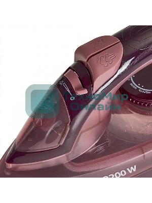 Утюг Аксинья КС-3004 бежево-коричневый, 2200 Вт, 25 г/мин, 120 г/мин, 160 мл