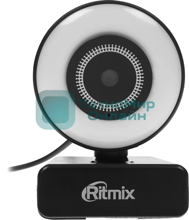 Веб-камера Ritmix RVC-250 2592x1944, 30 кадр/с, USB Type-A, микрофон, автоматическая фокусировка, универсальное крепление