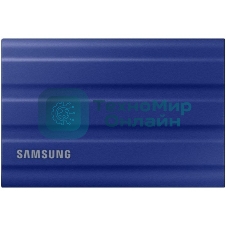 Внешний SSD Samsung T7 Shield, 2TB, USB 3.2 Gen 2 Type-C, R/W 1050/1000, синий