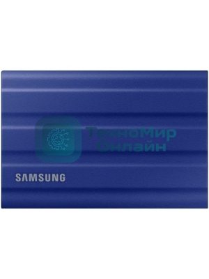 Внешний SSD Samsung T7 Shield, 2TB, USB 3.2 Gen 2 Type-C, R/W 1050/1000, синий