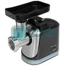 Мясорубка электрическая Zigmund & Shtain ZMG-043 черный, 1500 Вт, 1.5 кг/мин, реверс, защита от перегрузки, насадки - 4