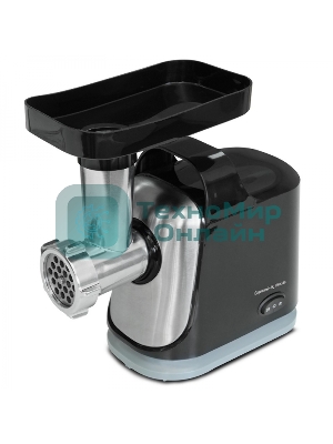 Мясорубка электрическая Zigmund & Shtain ZMG-043 черный, 1500 Вт, 1.5 кг/мин, реверс, защита от перегрузки, насадки - 4