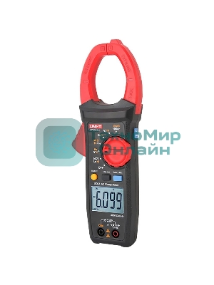 Токоизмерительные клещи UT205A+ Напряжение постоянного/переменного тока (1000 В); переменный ток (1000А); Сопротивление (40 МОм); Емкость (40 мФ); Частота (10 МГц); Отверстие челюсти 42 мм