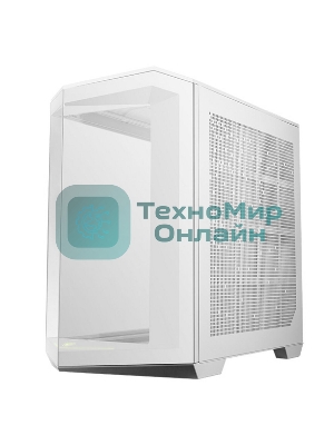Компьютерный корпус MSI MAG Pano 100R PZ WHITE, Mid Tower, ATX, 2xUSB 3.2 Gen 1, 1xUSB 3.2 Gen2 Type-C, 3x120мм ARGb Reverse Blade Fan, 1x120мм ARGb Fan, ARGb+PWM Control Board,Tempered Glass Window, Brown Box