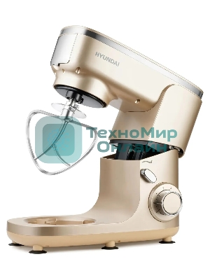 Кухонная машина Hyundai HYM-S7451 планетар.вращ. 1400Вт золотистый