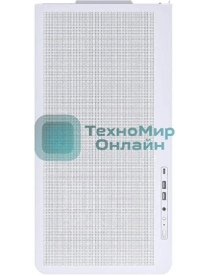 Корпус без блока питания JONSBO D300, Mini-Tower, TG, no fan, 2xUSB-A 3.2 + 1xUSB-C 3.2, mATX, mITX White
