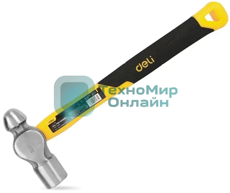 Рихтовочный молоток Deli DL443016 450 гр Фибергласовая рукоять
