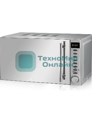 Микроволновая печь BBK 20MWG-733T/BS-M серебристый, 20 л, 700 Вт, переключатели - тактовый механизм, кнопки