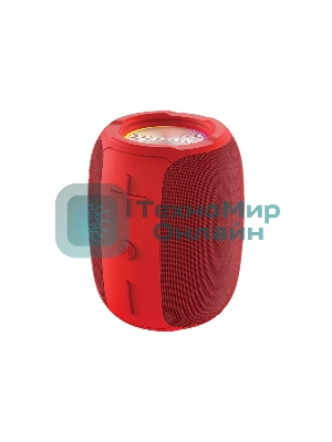 Колонка беспроводная QUMO BatteryBeats BT5.0 5Вт IP64 FM SD USB AUX подсветка 1500мА·ч красный