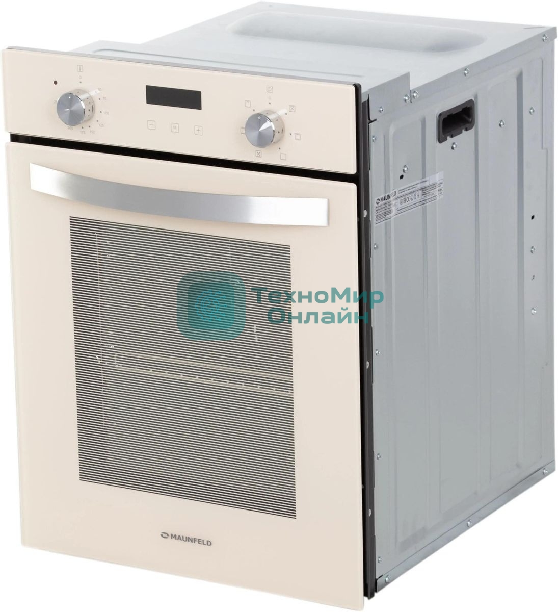 Шкаф духовой электрический Maunfeld EOEM516BG, 45 см, 51 л, бежевый, встраиваемый