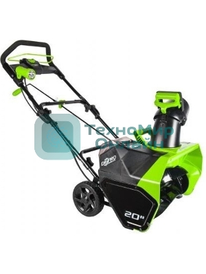 Снегоуборщик аккумуляторный GreenWorks GD40ST, 40V, 51 см, бесщеточный, без АКБ и ЗУ (2600007)