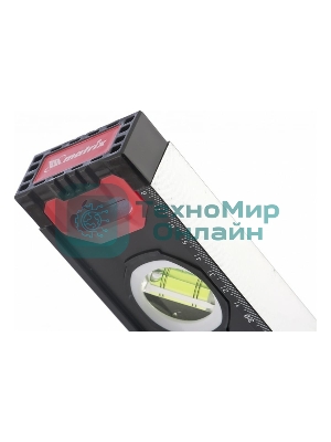 Уровень алюминиевый Matrix, усиленный, фрезерованный, 3 глазка, 2 комп. рукоятки, 2000 мм