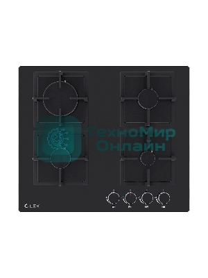 Газовая варочная панель LEX GVG 644A BBL независимая, черный