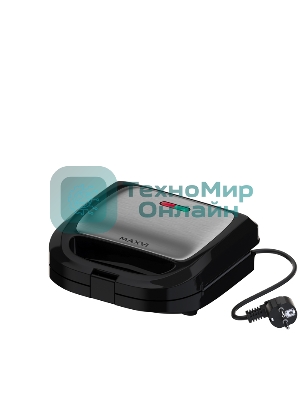 Сэндвичница MAXVI SM751S silver-black