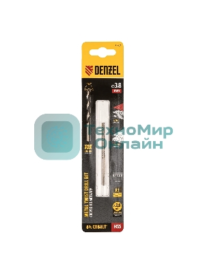 Сверло по металлу Denzel 3,8 мм, HSS Co-8%