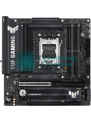 Материнская плата ASUS TUF GAMING B850M-PLUS WIFI, AM5, AMD B850, 4xDDR5, 4xSATA, 3xM.2, 1xPCIe 4.0 x16, 1xHDMI, 1xDP, 1x 2.5Gb LAN, 1xUSB-C 20Gbps, 3xUSB-A 10Gbps, 4xUSB-A 5Gbps, 4xUSB-A 2.0, 7.1, micro-ATX