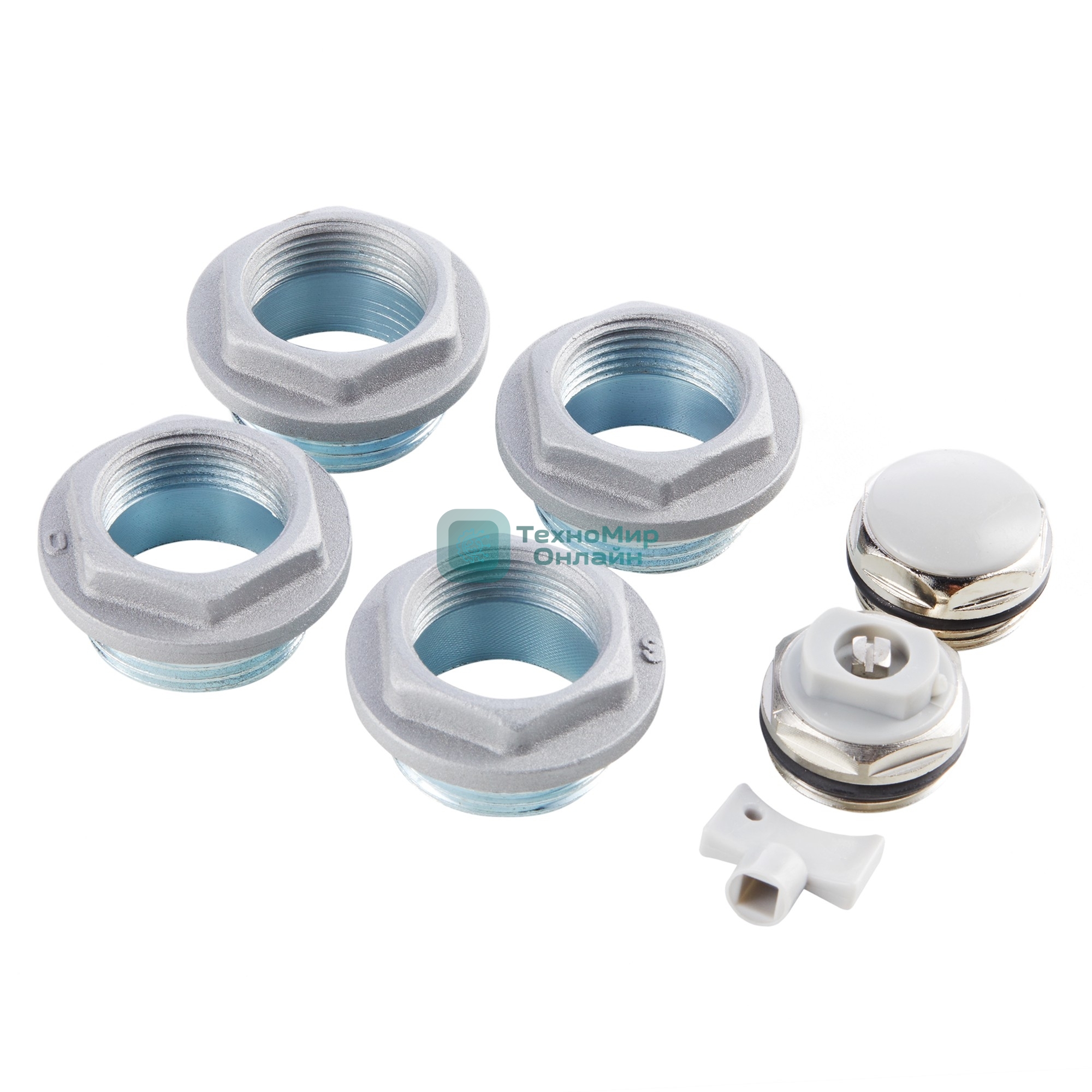 Набор присоединительный Royal Thermo 3/4'' silver